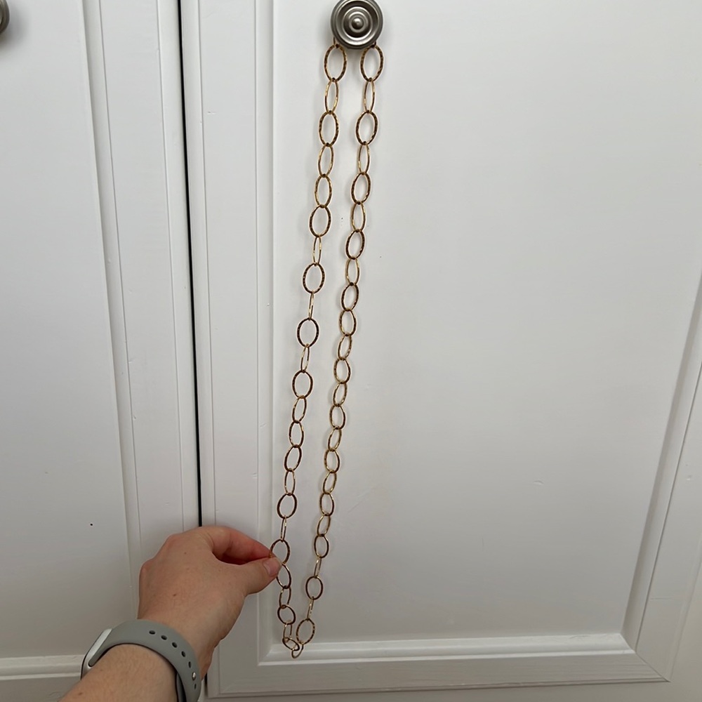Gold link necklace